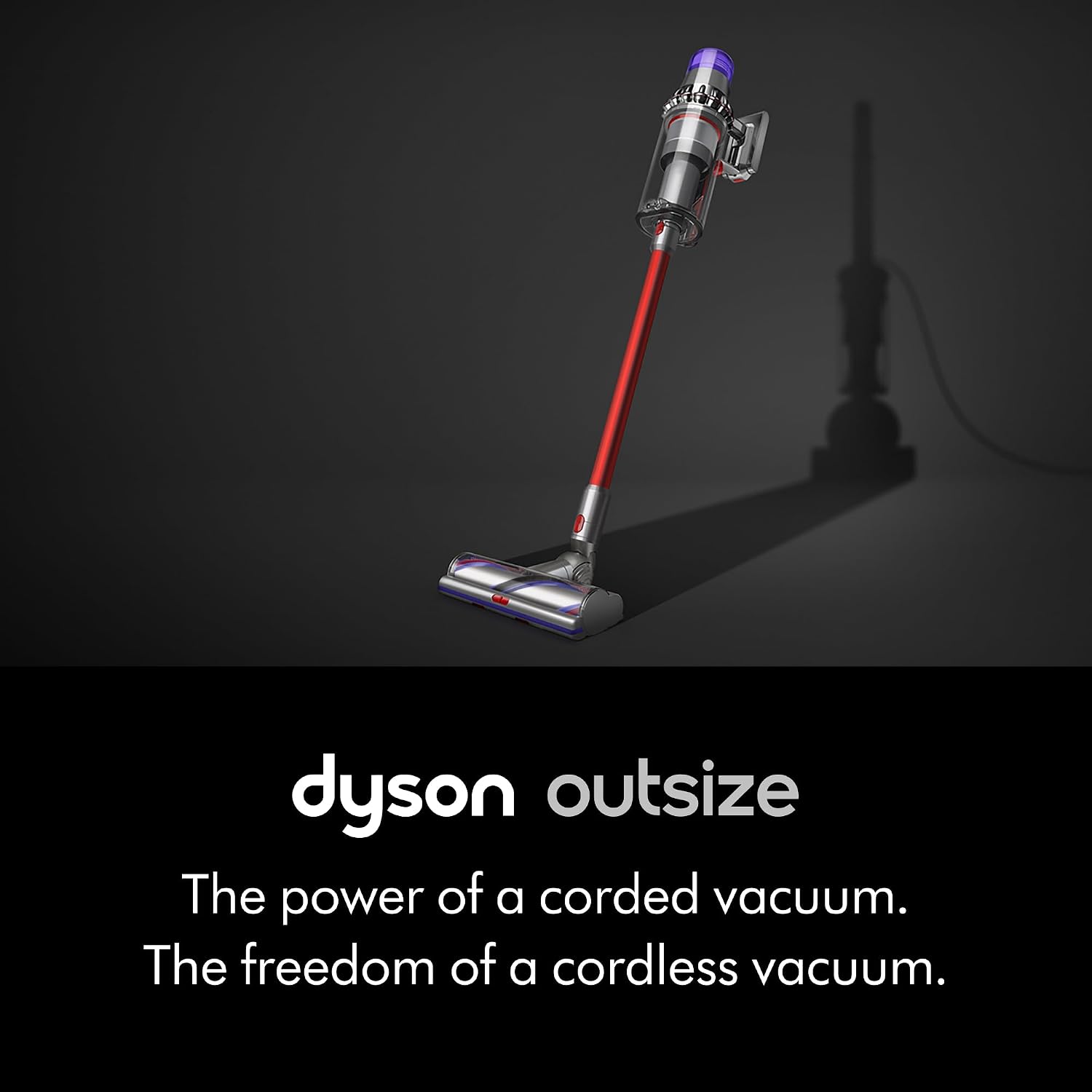 Dyson SV29 Outsize Cordless Vacuum Cleaner | Nickel/Red | Refurbished