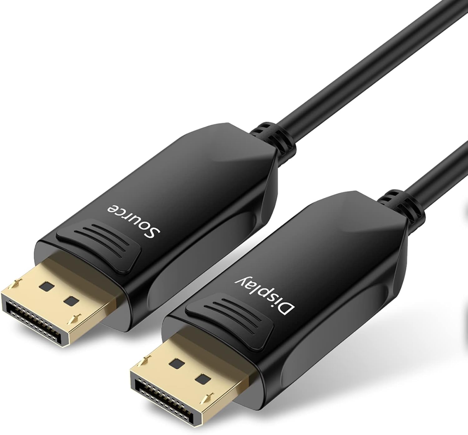 BIFALE DP Fiber Cable 100ft, Displayport Fiber Optic High Speed 32.4 Gbps 8K@60Hz 4K@165Hz 2K@144Hz, DP1.4, Slim and Flexible Gold Plated Connector
