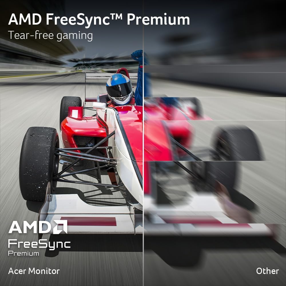 acer Predator XB273K 27' 4k Gaming Monitor | AMD FreeSync Premium | ZeroFrame Design | 160Hz Refresh | Up to 0.5ms Response | Height, Tilt, Swivel, Pivot Adjust | HDR 400 | 1 x DP 1.4 & 2 x HDMI 2.1