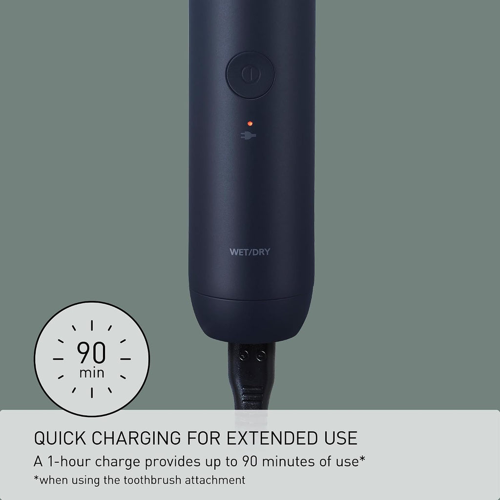 Panasonic MultiShape Clean Cut Shaver Kit with 3-Blade Men's Electric Shaver, Nose Hair Trimmer and Electric Toothbrush, Wet/Dry, Easy-Clean Customizable Grooming Kit - ER-CLEANCUT
