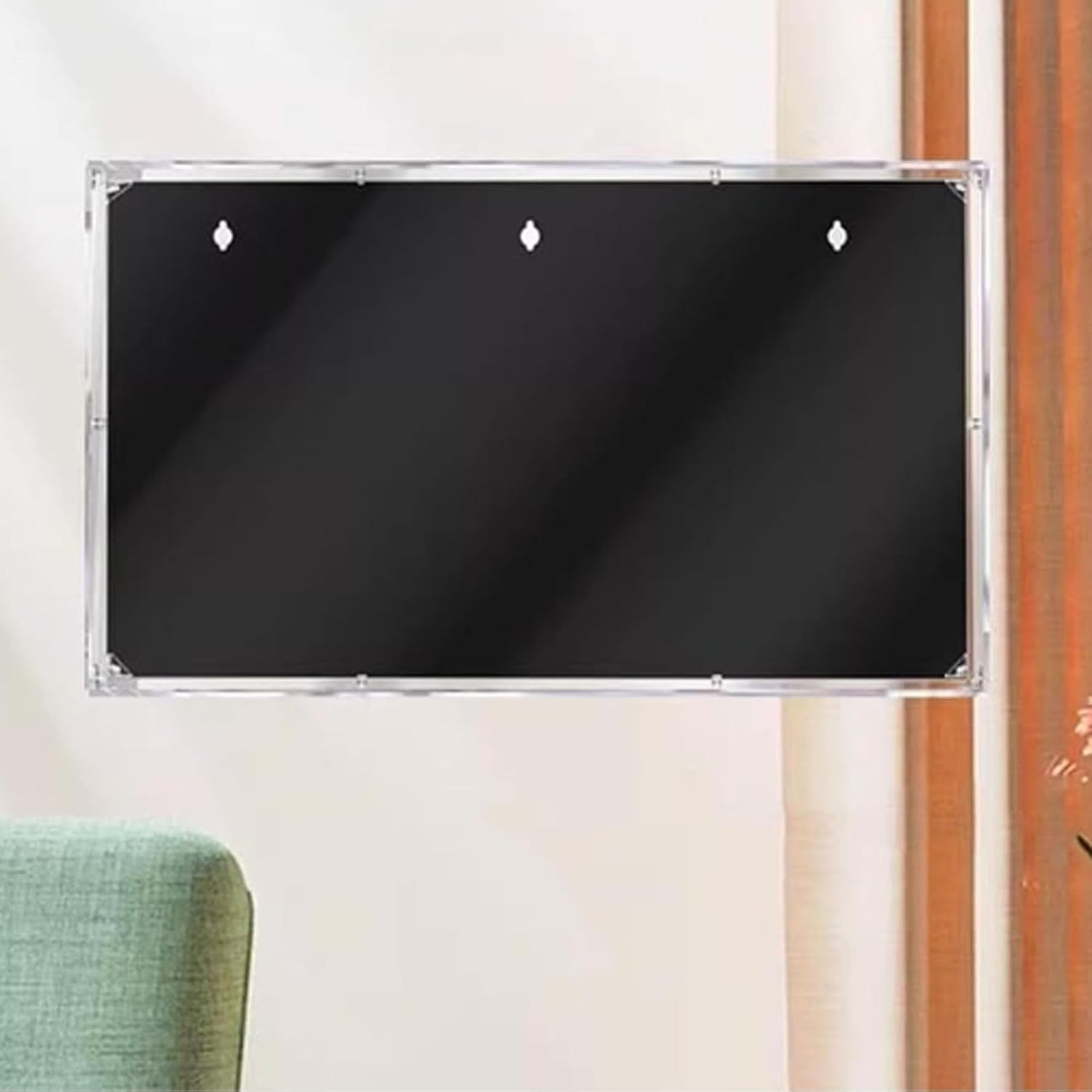 Transparent Lego 31212 Galaxy Pixel Art Wall Mounted Picture Frame Dusty Display Case with Open Door Wall Mounted Model (31212 Milky Way lego Set Model Not Included)