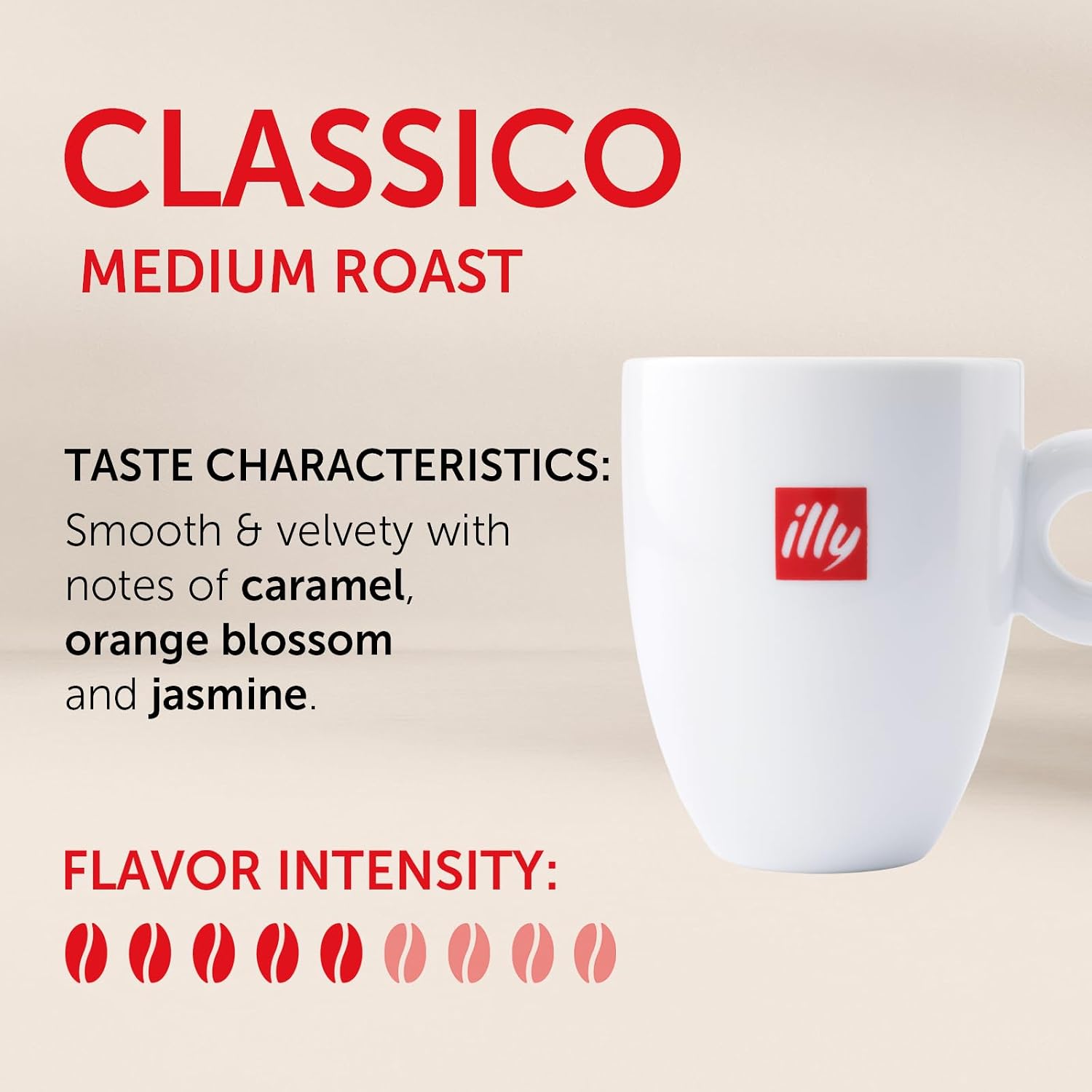 illy Coffee K Cup, Pods for Keurig Machines, Classico Medium Roast, 100% Arabica, Premium Italian Coffee, 32 Count, 4 Pack