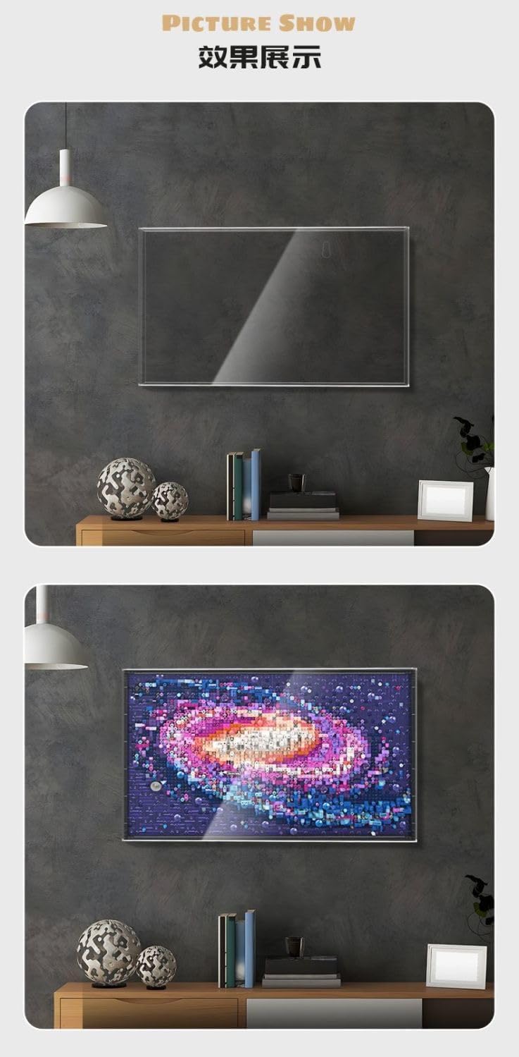 Lego Milky Way Acrylic Display Case Wall Art Decor Showcase One Piece No Assembly Required Protect Decorate Storage Collectibles Gifts Lego Lovers 31212 (No Set Included) Ship Out Same Day!