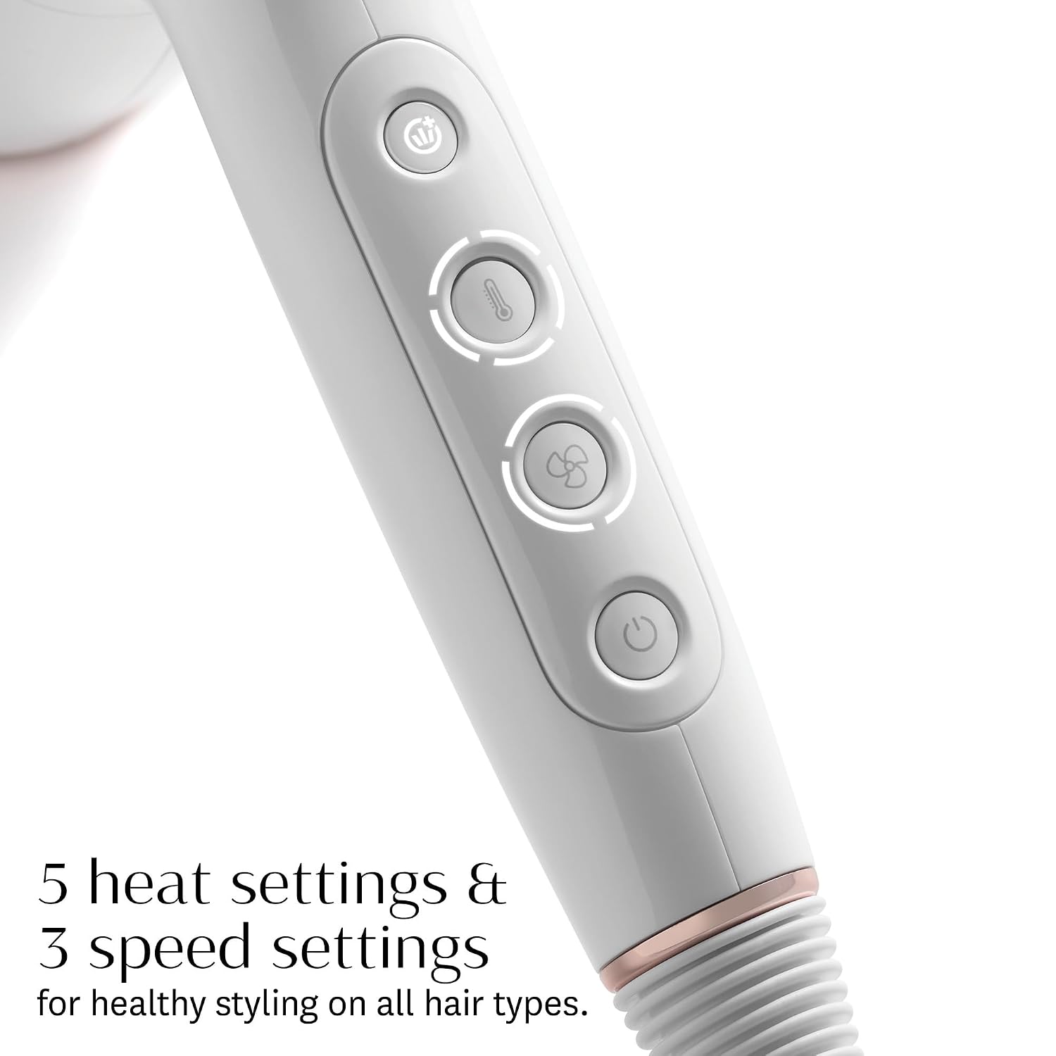 T3 AireLuxe Professional Ionic Hair Dryer and Brush Set, with 5 Heat and 3 Speed Settings, Ion Generator, Cool Shot, Includes Paddle Brush and 2.5' Round Brush