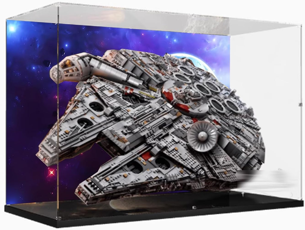 Acrylic Display Case Compatible with Lego 75192 Ultimate Millennium Falcon for Collecting and Protecting Displays Clear (Model not Included) (Option 3)