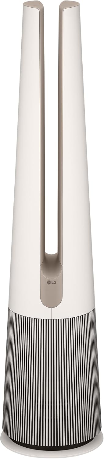 LG PuriCare AeroTower Air Purifier Fan with Heating Mode for Home, Large and Small Room, Bedroom, with True HEPA Filter, Multiple Airflow Options, WiFi, Air Quality Monitor, Low Noise, NanoFiber