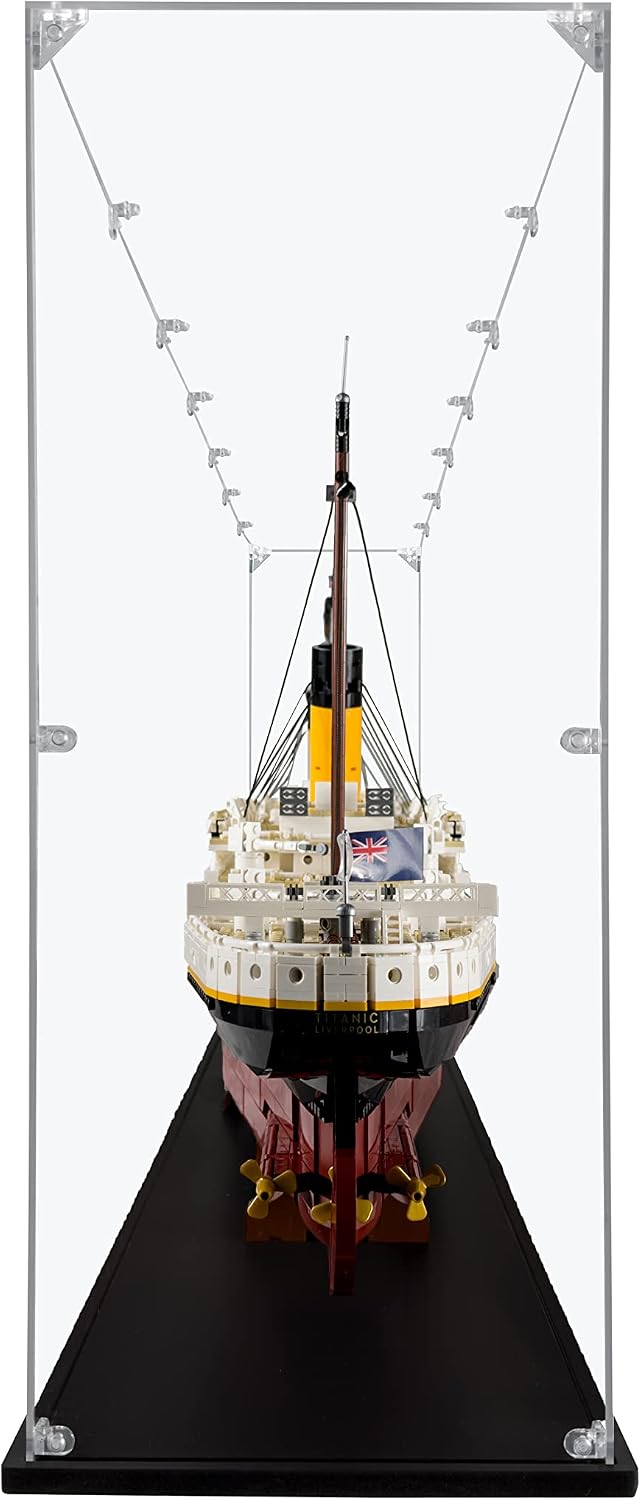 Acrylic Display Case for Titanic #10294, Dustproof Display Case (Case Only)