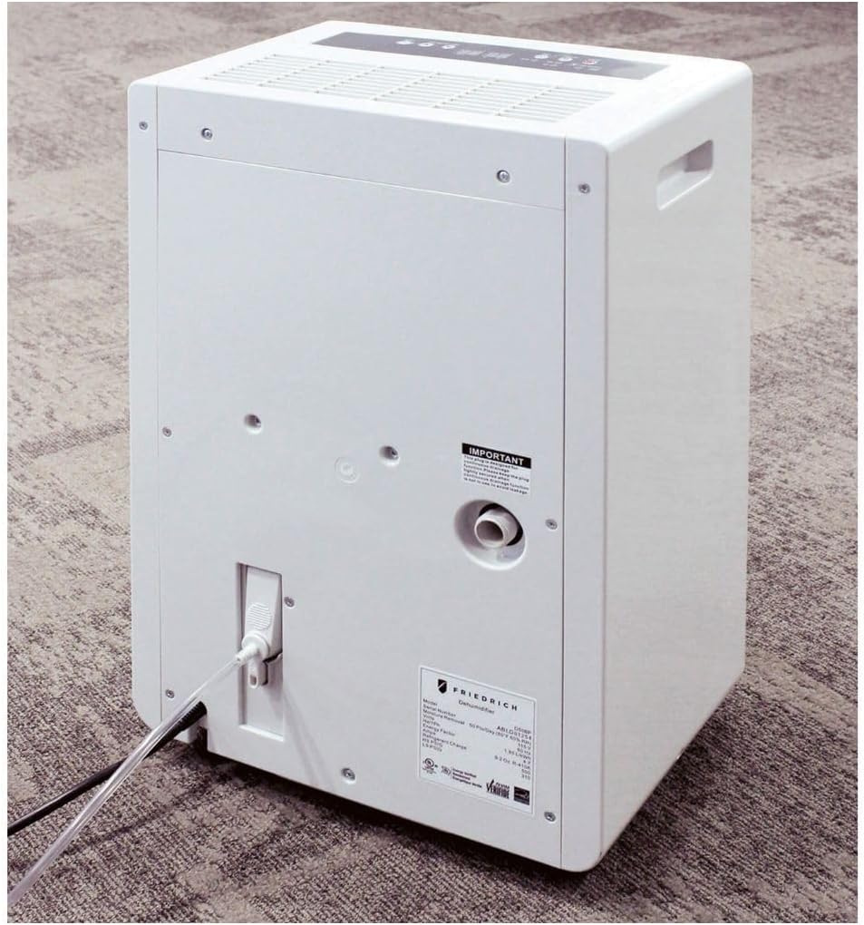 Friedrich 50 Pint Dehumidifier with 15' Drain Pump