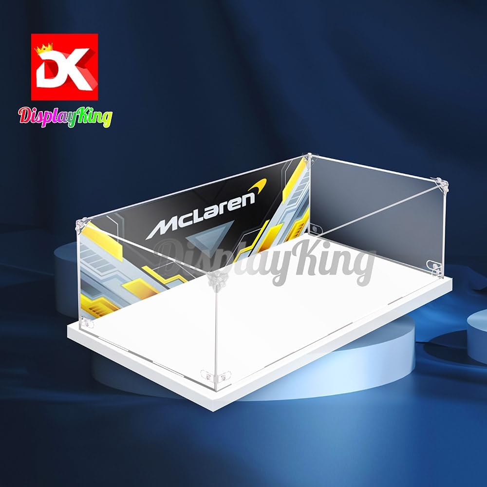 Acrylic Display case with Screw for Lego® McLaren P1 42172(Lego Set is not Included) (with Background)