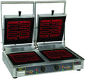 Equipex DIABLO VG Sodir Panini Grill with Vitroceramic Grooved Top Plates & Smooth Bottom Plates