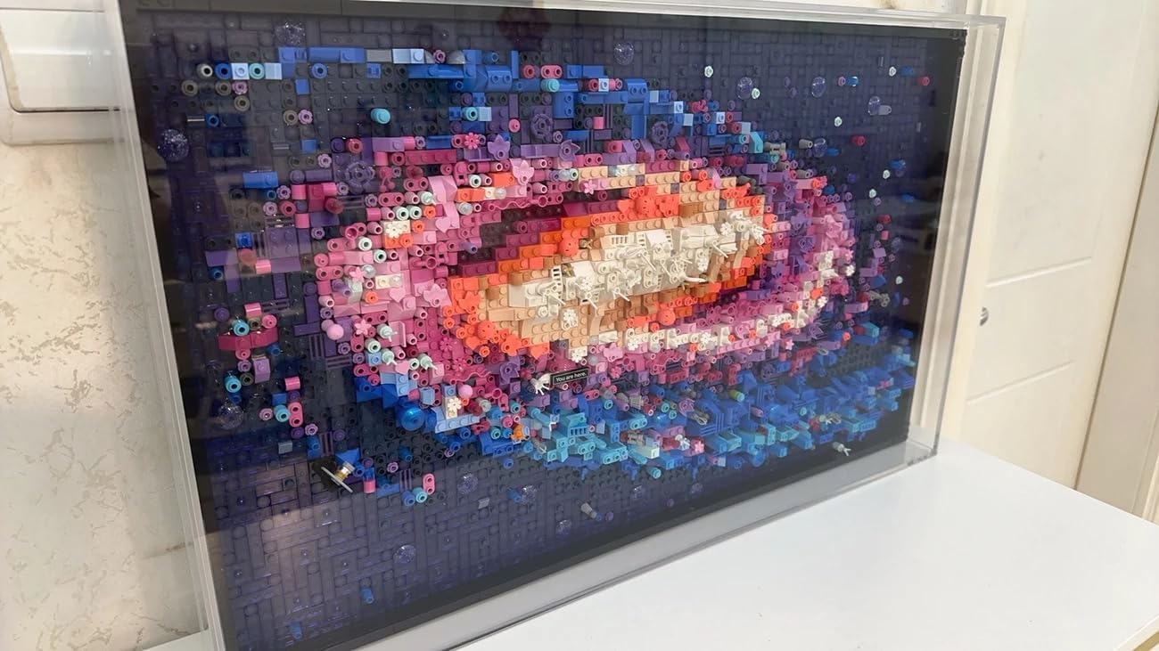 Lego Milky Way Acrylic Display Case Wall Art Decor Showcase One Piece No Assembly Required Protect Decorate Storage Collectibles Gifts Lego Lovers 31212 (No Set Included) Ship Out Same Day!