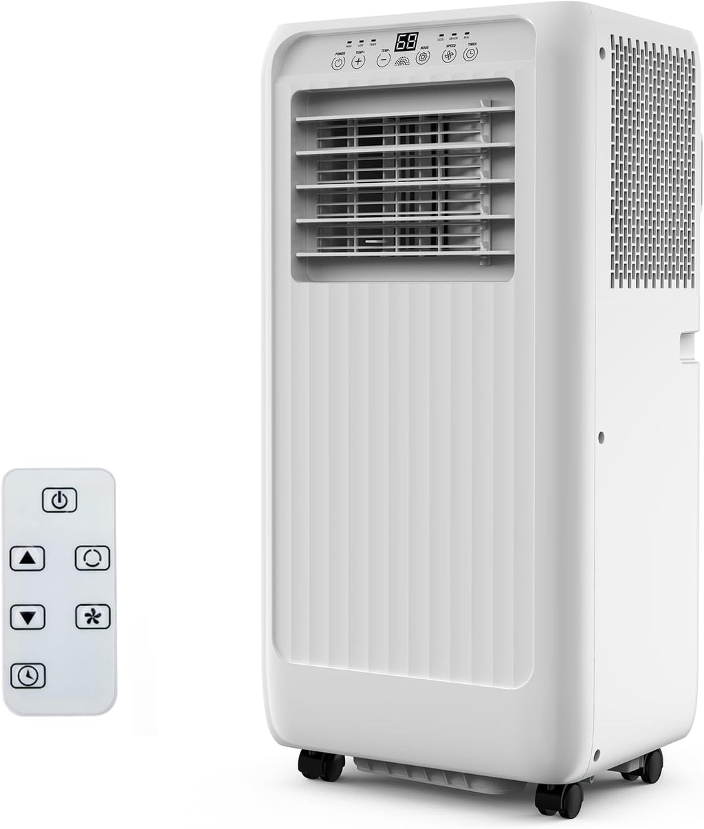 GarveeTech Portable Air Conditioners 10000 BTU for Rooms Up to 450 Sq, Ft, Portable AC with Cooling, Dehumidifier, Fan & Sleep Modes, Stand Up AC Units with Remote Control and Auto Evaporation