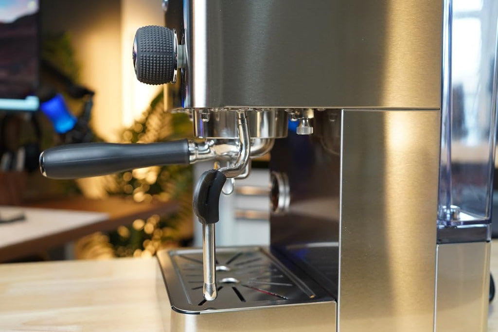 Turin Legato Espresso Machine | 58mm Portafilter, PID Temperature Control, Dual Boiler-Thermoblock System, Stainless Steel, Black, or White (Stainless Steel)