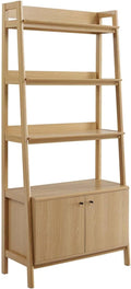 Modway 33' Bookshelf Display Case in Oak