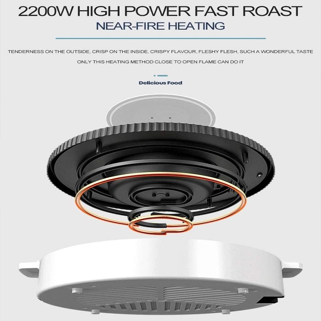 Electric Grill Indoor Integrated Electric Hot Pot Electric Barbecue Grill, Multifunctional BBQ Hot Pot Double Pot, Non-Stick Electric Baking Pan Tray Is Convenient Indoor Baking Capacity For 3-12 Peop