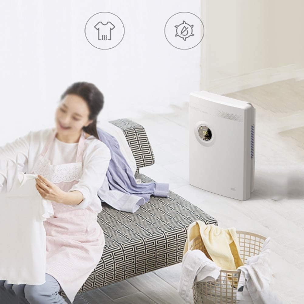 20 Pint Dehumidifier for Up to 1500 Sq Ft with Reusable Air Filter,Ideal for Basement, Bedroom,Bathroom,White