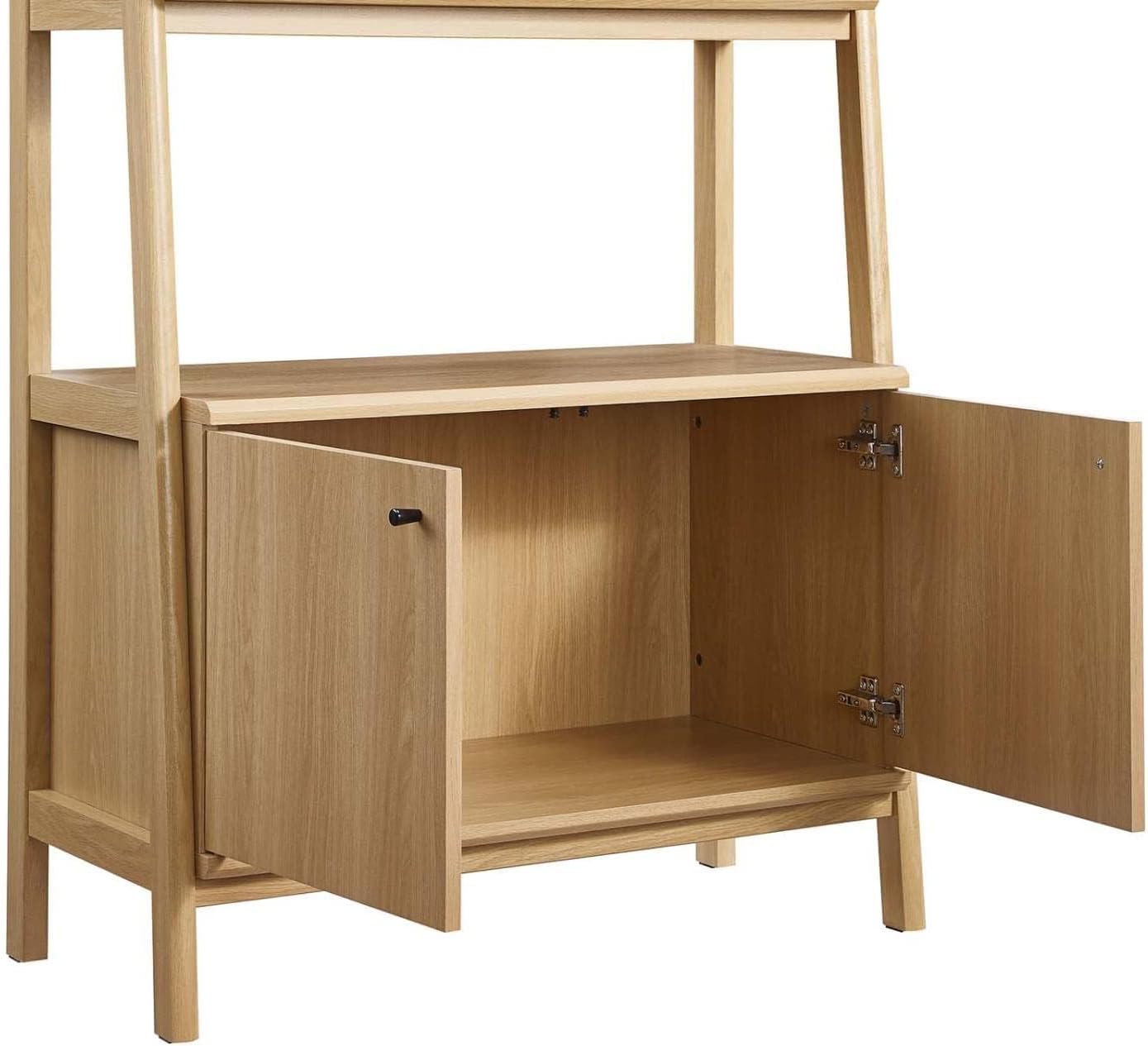 Modway 33' Bookshelf Display Case in Oak