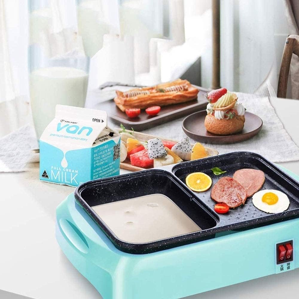 Barbecue Grill Multifunctional Hot Pot, Household Electric Baking Pan Dual-use Barbecue Machine Multifunctional One-Pot Dual-use Independent Switch