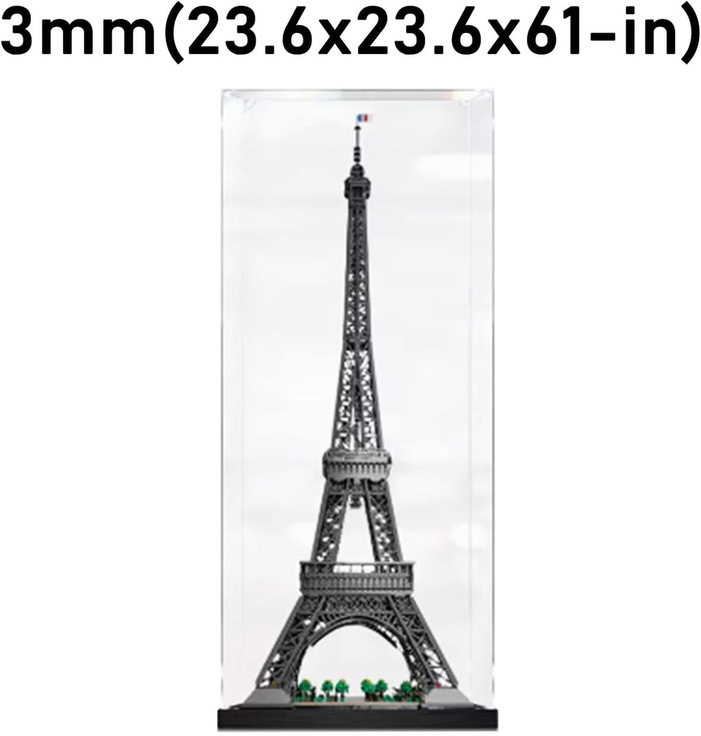Acrylic Display case Designed for Lego 10307 Eiffel Tower Model, Lego Transparent Display Box, Used to Protect The Collectible Model - (Lego Sets are NOT Included) (Transparent-3)