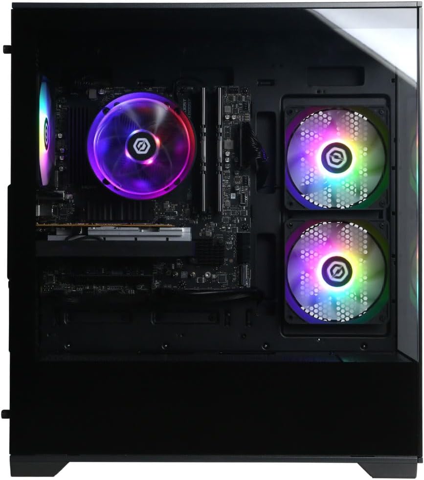 CYBERPOWERPC Gamer Master Gaming PC, AMD Ryzen 5 5500 3.6GHz, Radeon RX 6400 4GB, 16GB DDR4, 500GB PCIe Gen4 SSD, WiFi Ready & Windows 11 Home (GMA3100A)