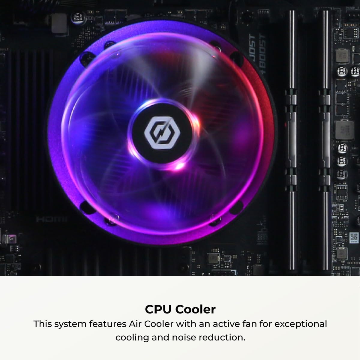 CYBERPOWERPC Gamer Master Gaming PC, AMD Ryzen 5 5500 3.6GHz, Radeon RX 6400 4GB, 16GB DDR4, 500GB PCIe Gen4 SSD, WiFi Ready & Windows 11 Home (GMA3100A)