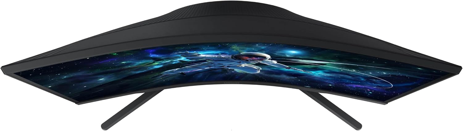 SAMSUNG 32' Odyssey G55C Series QHD 1000R Curved Gaming Monitor, 1ms(MPRT), HDR10, 165Hz, AMD Radeon FreeSync, Eye Care, Glare Free, Sharp Resolution LS32CG550ENXZA