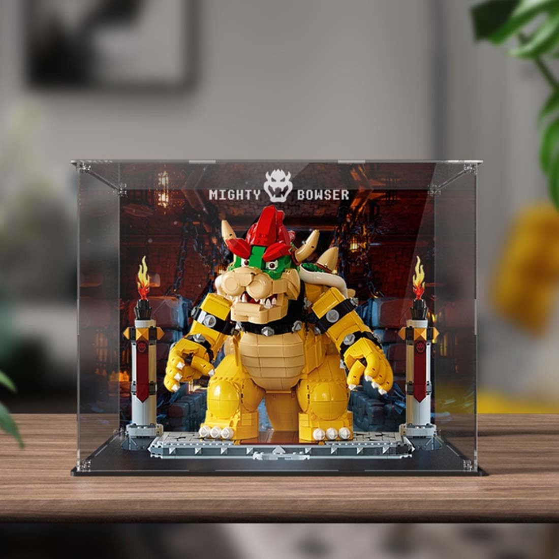 KoDeer Acrylic Display Case for Lego 71411 The Mighty Bowser, 3MM Acrylic Case for Lego The Mighty Bowser (Model NOT Included)