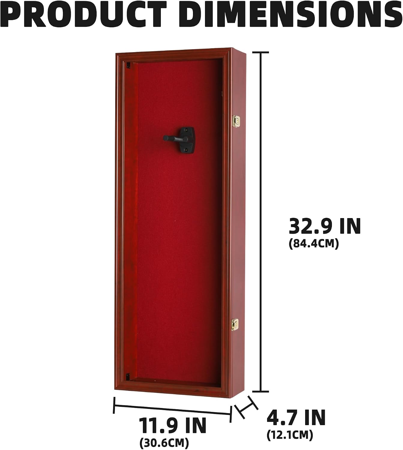 Violin Display Case Violin Case Hanger Stand 33' Height Mahogany Finish Frame fits Ukulele Fiddle Also