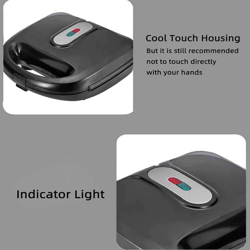 6 in 1 Indoor Grill, Panini Press Grill Sandwich Maker with Cool Touch Handle, Electric Contact Grill and Griddle with Removable Nonstick Grill Plates for Cheese Steak, Stainless Steel