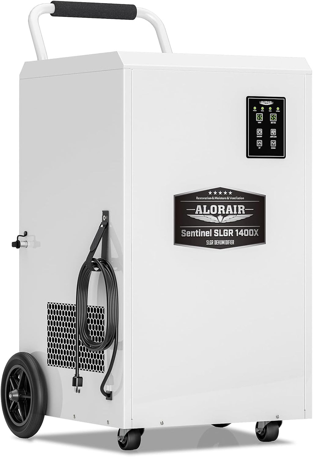 ALORAIR Commercial Dehumidifier 275 Pints with Drain Hose SLGR Tech High Efficient Industrial Dehu for Water Damage Restore, Basement, Warehouse, Home Use, Garage, 6 Years Limited Warranty