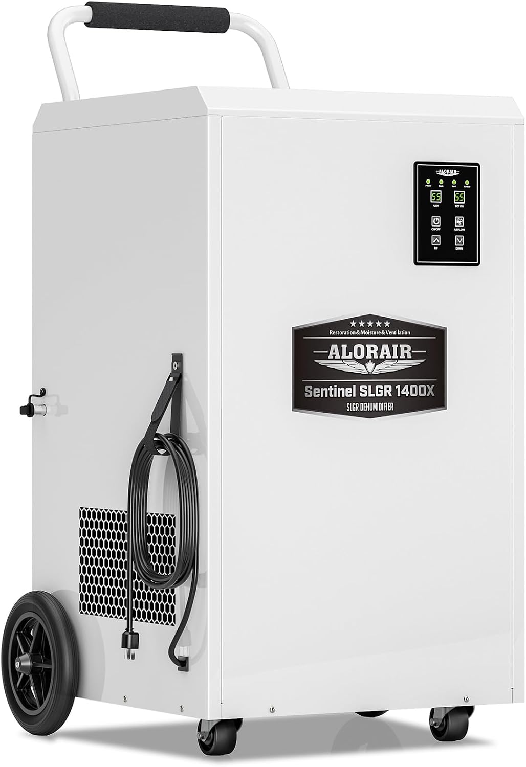 ALORAIR Commercial Dehumidifier 275 Pints with Drain Hose SLGR Tech High Efficient Industrial Dehu for Water Damage Restore, Basement, Warehouse, Home Use, Garage, 6 Years Limited Warranty