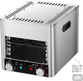 1700W Electric Steak Broiler, Stainless Steel Cooker, Smokeless Indoor Grill, 10-Tier Adjustable Rack, Multi-Purpose Countertop Oven for Family BBQ 4GrillingSlots