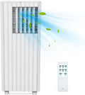 8,000 BTU Portable Air Conditioner with Remote, Dehumidifier, Fan Mode for Rooms Up to 350 Sq. Ft., 3-In-1 AC Unit with Timer & Window Kit, White