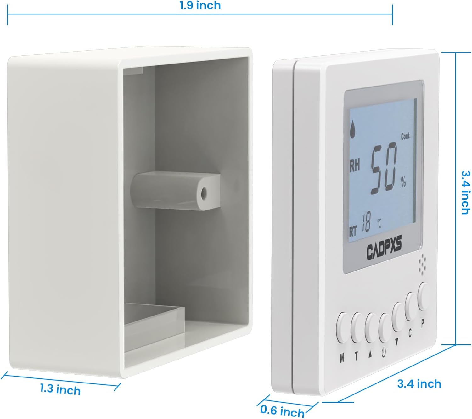 CADPXS Remote Controller for Remois X70 / XP70 / X125 / XP125 / X145 / XP145 Basement/Crawl Space Dehumidifier - Digital Humidity & Temperature Control, 25ft Cable, Adapt The Humidity Level