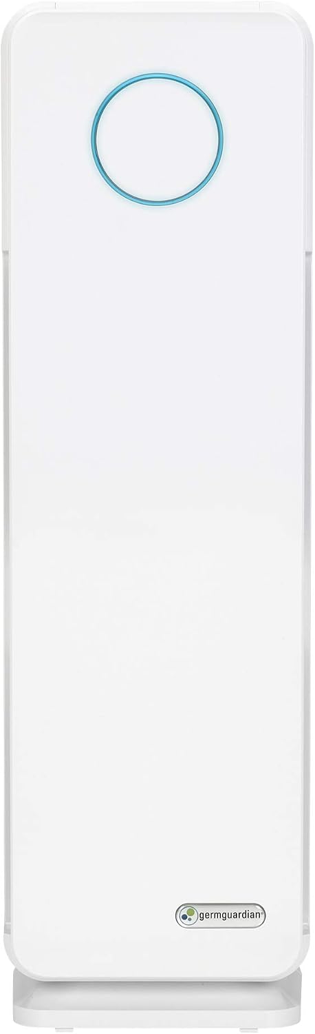 GermGuardian Air Purifier for Homes with Pets, H13 Pet HEPA Filter, Removes Pet Dander, Dust, Allergens, Smoke, Pollen, Odors, Mold, UV-C Light Helps Reduce Germs, 22 Inch, White, AC4300WPT