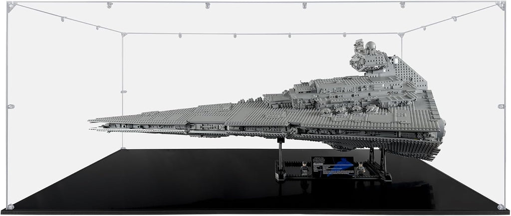 Acrylic Display Case Compatible for Lego Imperial Star Destroyer #75252, Dustproof Display Case (Case Only) (Lego Sets are NOT Included)