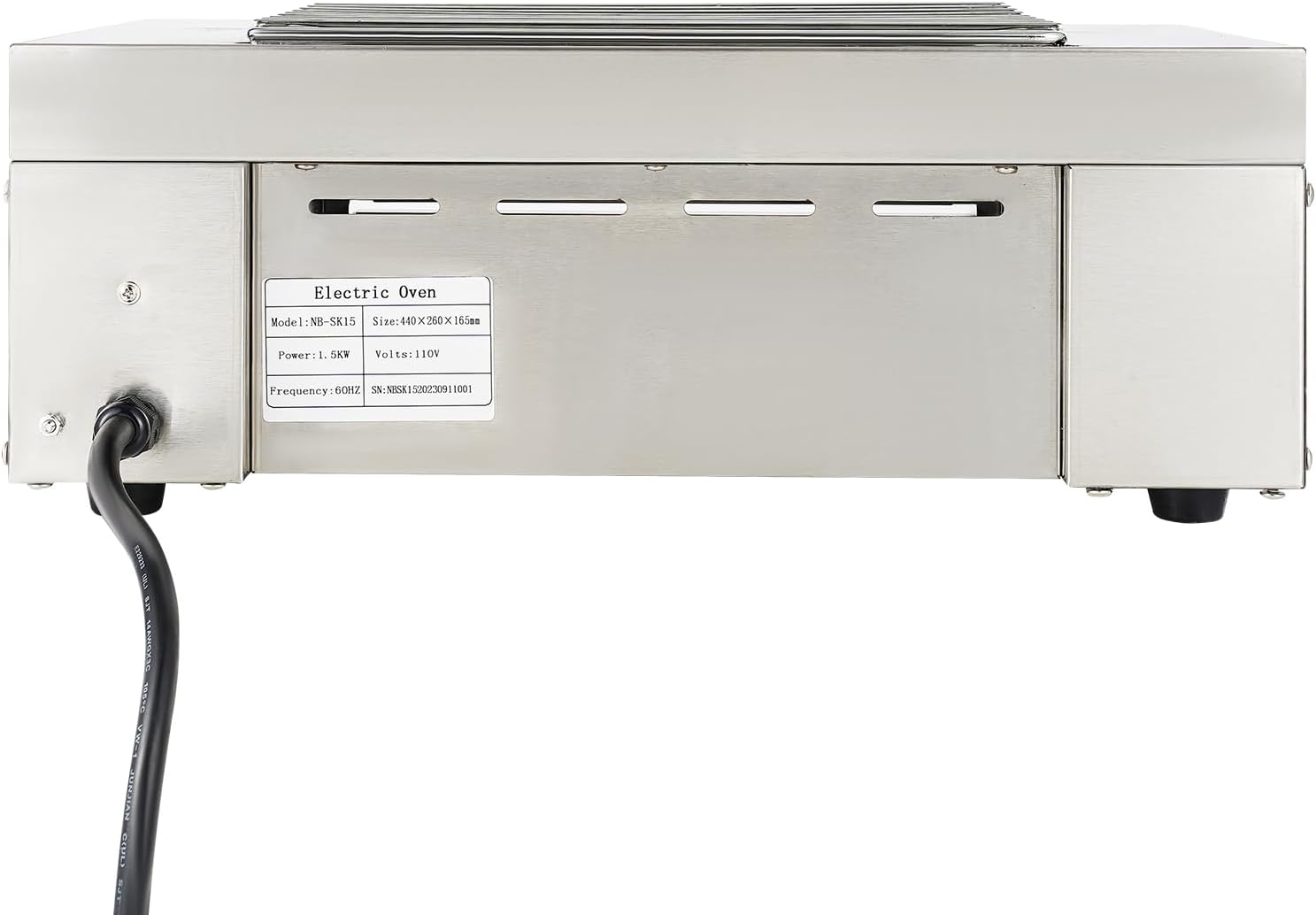 1500W 17in Commercial Electric Grill,Indoor Grill,Electric Griddle Countertop Flat Top Griddle Grill,Indoor Outdoor Hot Plate Bbq Grill 110V,Silver