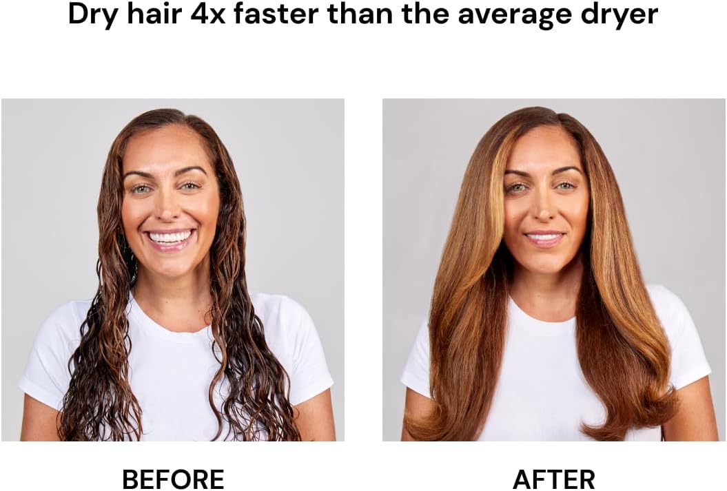 L'ANGE HAIR Le Styliste Hair Dryer | Quiet Brushless Blow Dryer with Diffuser | 1875 Watts for 4X Faster Drying | Hairdryer with 3 Heat & Speed Settings | Best Hair Dryers for Blowouts