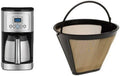 Cuisinart DCC-3400 12-Cup Programmable Thermal Coffeemaker, Stainless Steel & Cuisinart GTF Gold Tone Filter