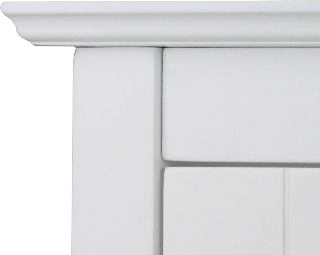 Teamson Home Conner Two-Door Floor Storage Cabinet, White