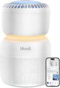 LEVOIT Air Purifier for Home Bedroom with HEPA Filter, White Noise Sound Machine and Blue Light-Safe Night Light Support Better Sleep, AHAM VERIFIDE, 5 Air Quality Monitor, Smart WiFi, Sprout