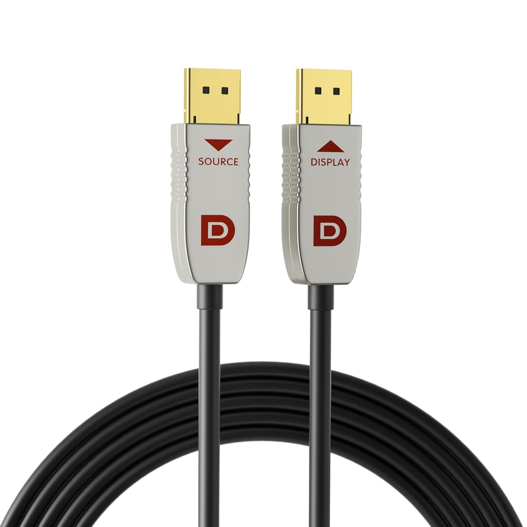 RUIPRO DisplayPort Cable 1.4, 8K Fiber Optic DP Cable 165ft, Supports 32.4Gbps, 8K@60Hz, 4K@120Hz, HDR DSC 1.2a, Compatible FreeSync/G-Sync 4090 3090Ti 7900XTX Graphics Card