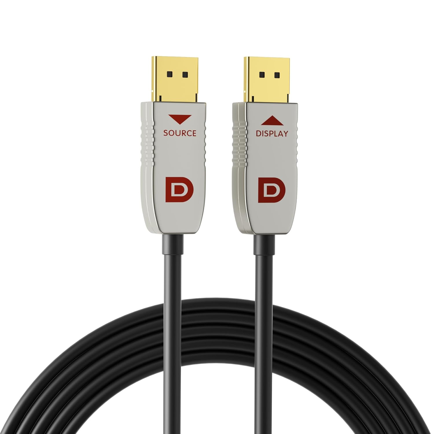 RUIPRO DisplayPort Cable 1.4, 8K Fiber Optic DP Cable 165ft, Supports 32.4Gbps, 8K@60Hz, 4K@120Hz, HDR DSC 1.2a, Compatible FreeSync/G-Sync 4090 3090Ti 7900XTX Graphics Card