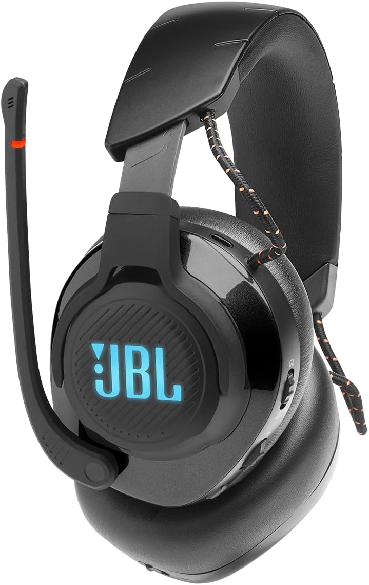 JBL Quantum 610 - Wireless Over-Ear Gaming Headset, JBL QuantumSURROUND, 2.4GHz Wireless, up to 40 Hours of Battery Life, Game-Chat dial, flip-up Boom Microphone (Black)