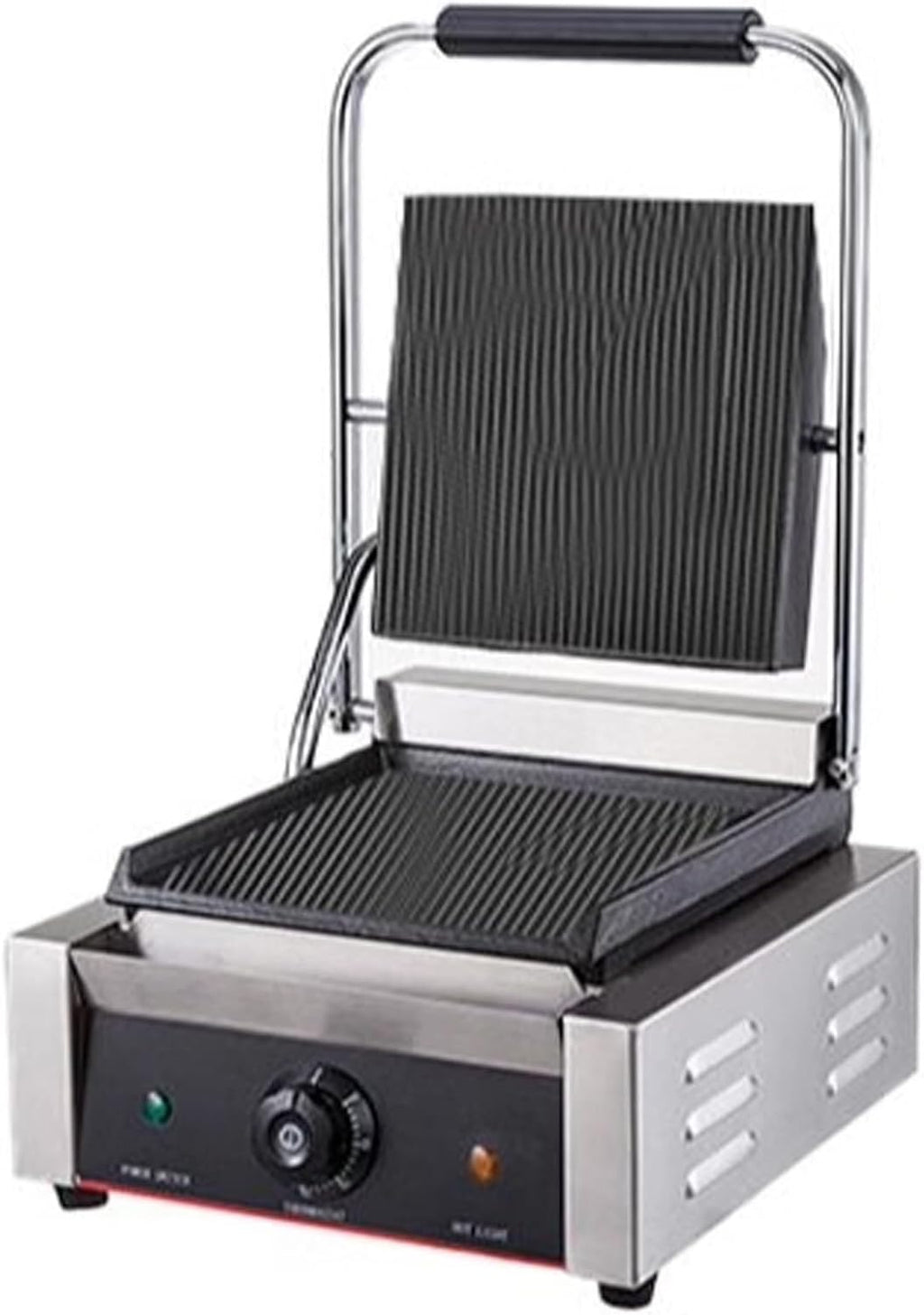 Electric Contact Grill, 50°C~300°C Dual-Sided Electric Griddle Machine, Electric Sandwich Steak Maker, Thickened Stainless Steel, With Anti-Scalding Handle(110V)