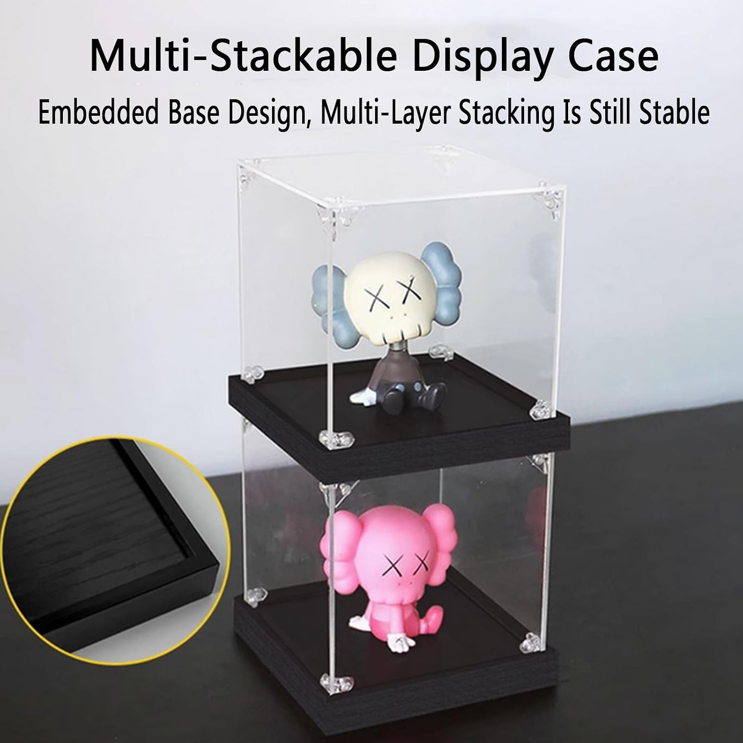 Acrylic Display Box for Lego 10276 Ancient Roman Colosseum, Dust Proof and Transparent, The Most Unique Gift for Lego Enthusiasts, Can Be Customized (Model Kits Not Included) (Black)