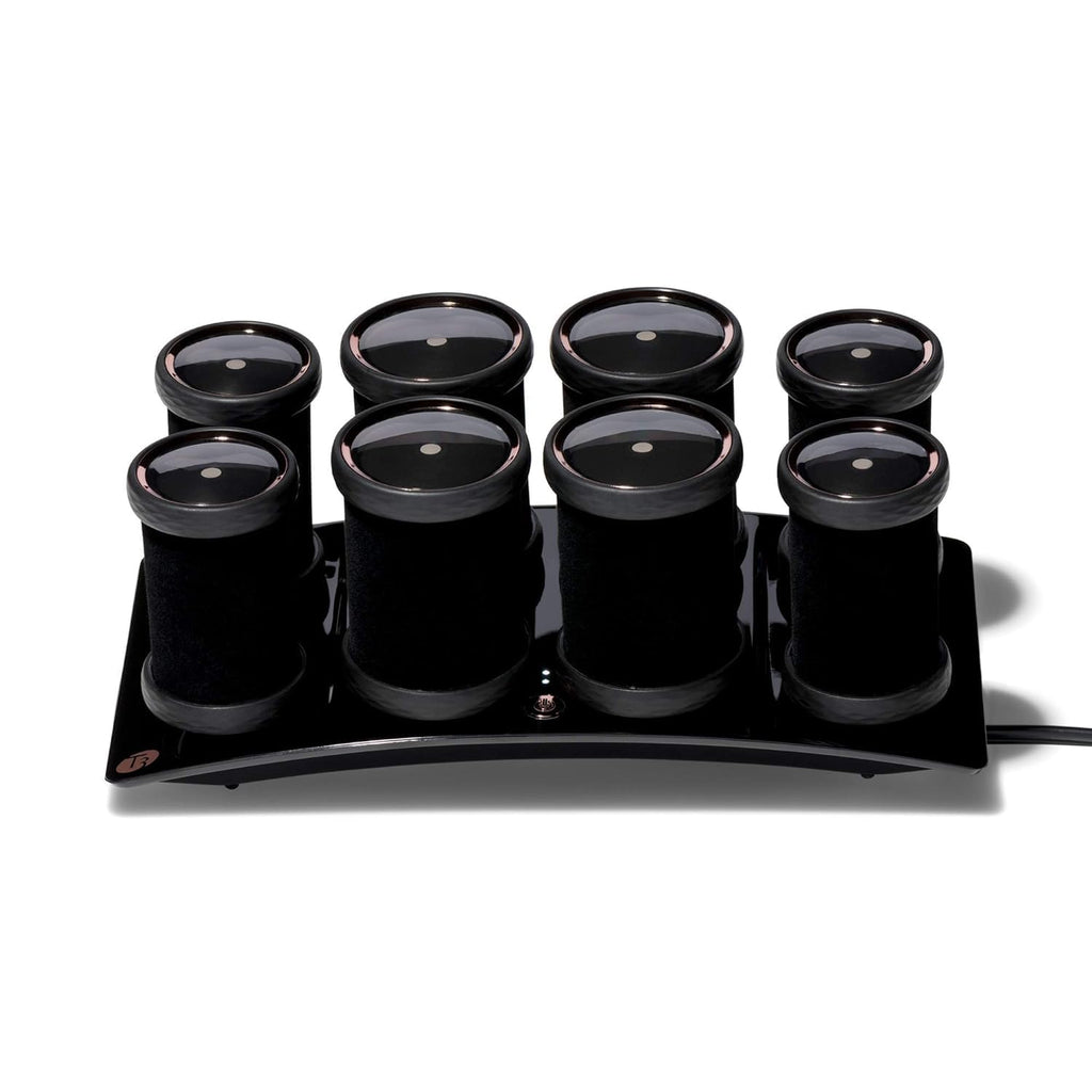 T3 - Volumizing Hot Rollers LUXE | Premium Hair Curler Set for Long Lasting Volume, Body & Shine | Set of 8-4 XL (1.75') & 4 Large (1.5')