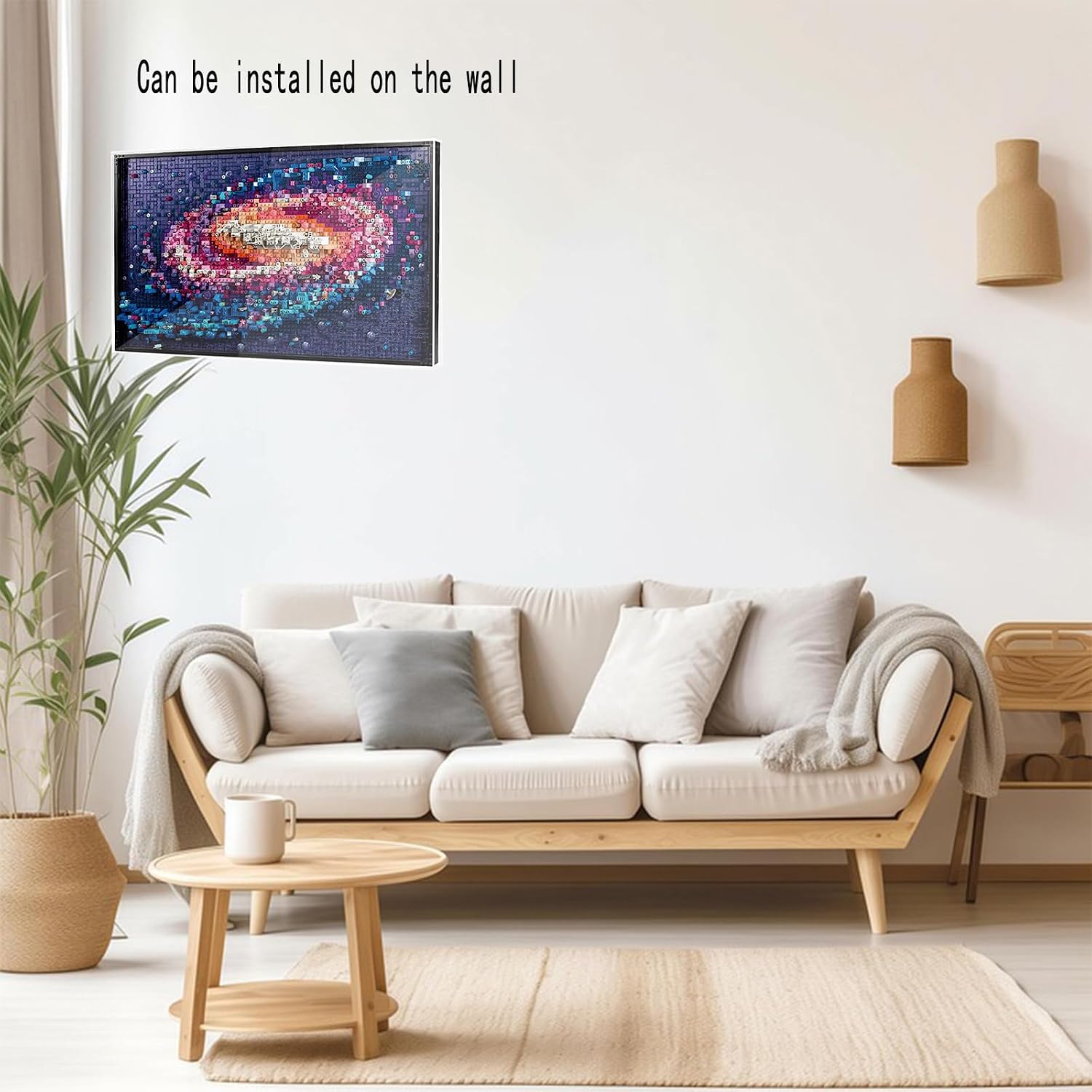 Acrylic Display Case for Lego 31212 The Milky Way Galaxy Can Be Installed on The Wall Photo Frame (NOT Included The Model)