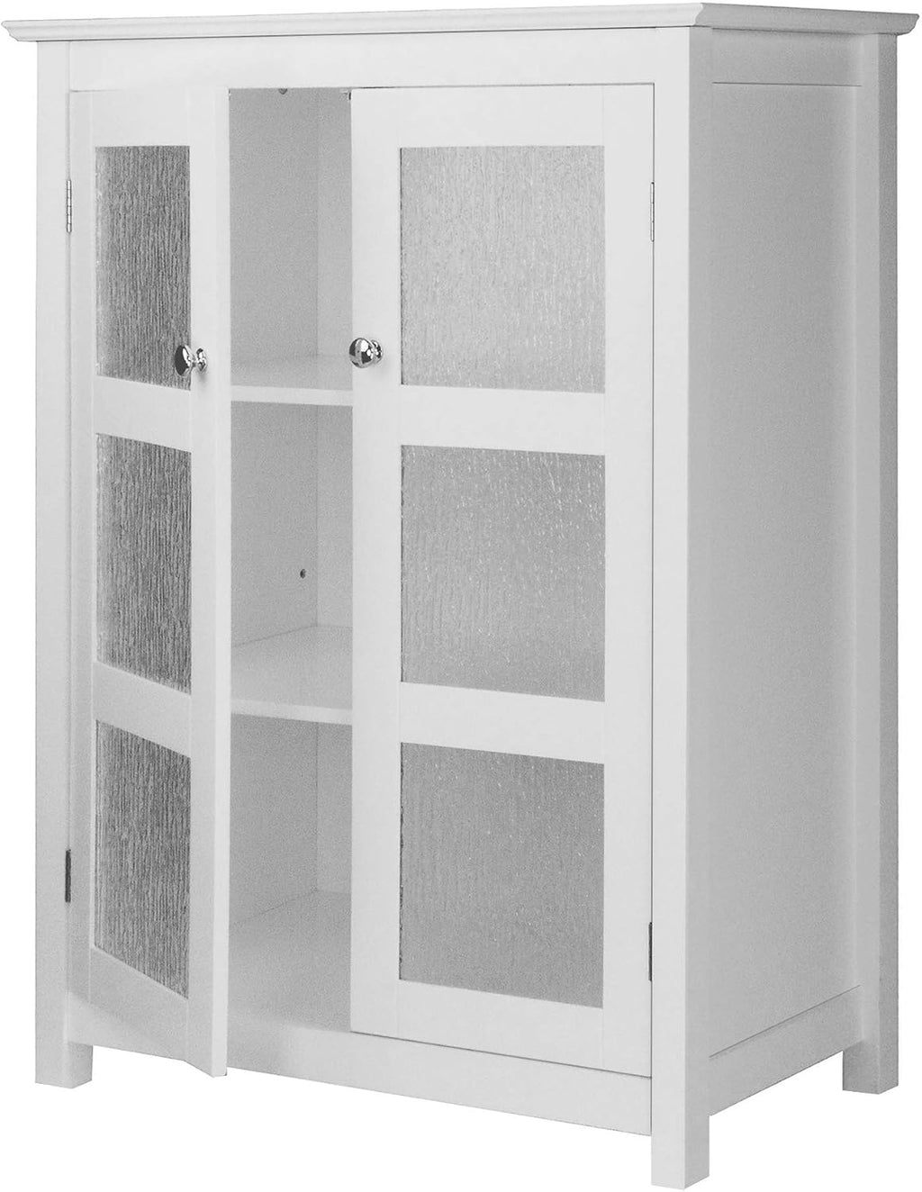 Teamson Home Conner Two-Door Floor Storage Cabinet, White
