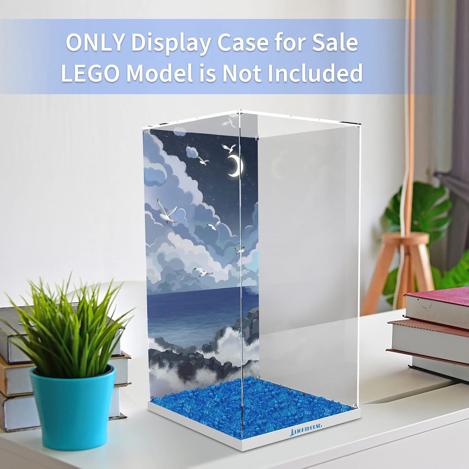 Acrylic Display Case for Lego 21335 Motorized Lighthouse; ONLY Display Case, The Model NOT Included
